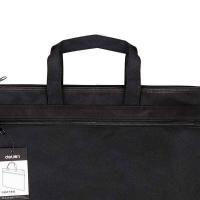 得力（deli） 5500 手提拉链袋 390*300*20 mm  (单位：只） 黑色