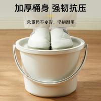 家杰优品 JJ-SN610 带盖提水桶 10L(单位：个) 浅灰色