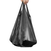冰禹 BYlf-607 加厚垃圾袋 一次性手提式垃圾袋塑料袋 背心式 40*60cm 100只装/包 (单位:包)