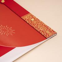 翔燊 高档精品挂历 对开中国红金雕月历7张 可定制LOGO XS-GL2511 对开中国红金雕月历7张 (单位:本) 款式随机