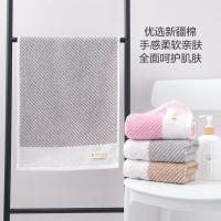 洁丽雅（grace）W2628抗菌防螨毛巾纯棉男士强吸水柔软洗脸面巾2条装（单位：组) 棕+灰