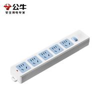 公牛（BULL）GN-415K无线插座5位总控排插（需自行配电源线和插头）（单位：个）