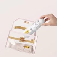 艾逸瑶选 YS-1841 晴悦系列钢骨玻纤五折胶囊伞 54cm*8K （单位：把） 白色