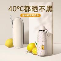 艾逸瑶选 YS-1841 晴悦系列钢骨玻纤五折胶囊伞 54cm*8K （单位：把） 白色