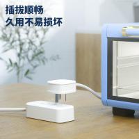 得力（deli） LX221 插座 1.8米 白灰 (单位:个)