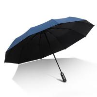 天堂 30975E 晴雨伞 全自动黑胶款 蓝色（单位：把）