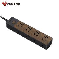 公牛（BULL） GN-R1440 插排 1.8M （单位:个） 黑色木纹