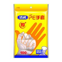 洁成 一次性PE手套 JC4785 14*25cm*100只 (单位:袋) 透明