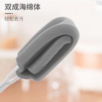 茶花（CHAHUA） 转动海绵瓶刷 30*6*5.5cm （单位:把）灰色
