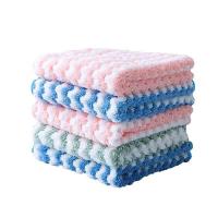 艾逸瑶选 JQ-0111 逸洁珊瑚绒多色抹布5片装 30*30cm（单位：袋）颜色随机 新老包装随机发货