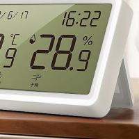 得力（deli） LE505 温湿度计 105.8*59.8*19mm  (单位：台 )白