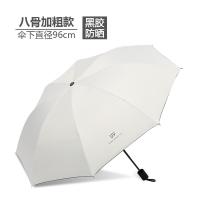 璞莉丝 黑胶三折手动晴雨伞 UV伞 PLSYS0458 96cm*8骨 1把/箱 (单位:把) 颜色随机