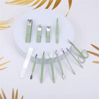 艾逸瑶选 GJ-8013 娜塔莎马卡龙修容修甲工具 13件套 绿色 新旧包装随机发货 (单位:套)