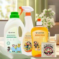 大嘴猴（Paul Frank） 贴心管家 四件套 洗衣皂300g*1+洗洁精500g*1+油污剂625g*1+洗衣液1.5L*1 (单位: 套)