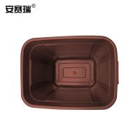 安赛瑞 摇盖分类垃圾桶 24395 60L (单位:个) 棕色