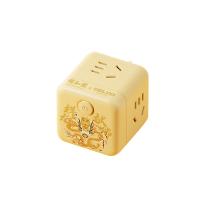 德力西电气（DELIXI ELECTRIC） 魔方排插 龙里龙气系列 CD98H-CK4X/B（Y）YHY 58mmX58mmX58mm (单位:个) 桑蕾黄
