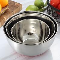 美厨 304不锈钢盆 三件套 MCWA676 17cm(1.25L）+21cm（2.5L）+23cm（3.5L） (单位:套) 银色