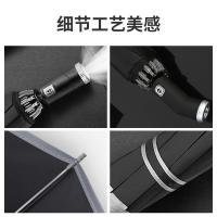 甠焓 全自动三折反向带LED灯夜间反光抗风黑胶晴雨伞 QH-SZD230360 58cm*10k (单位:把)