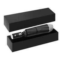甠焓 全自动三折反向带LED灯夜间反光抗风黑胶晴雨伞 QH-SZD230360 58cm*10k (单位:把)