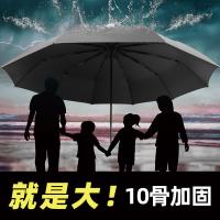 艾逸瑶选 朋克系列10骨 加厚黑胶超大全自动晴雨伞 YS-1846 70cm*10K 25把/箱 (单位:把)