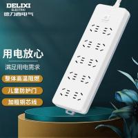 德力西电气（DELIXI ELECTRIC） 排插 J-L系列 CD98J-LK10X 1.8米 21只/箱 (单位:只) 白色