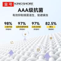 金号（KING SHORE） 毛巾 纯棉加厚 三条装 72*34.5cm (单位:套) 灰蓝红