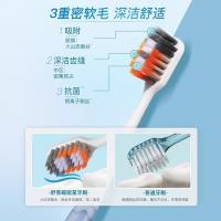 舒客 曜能量宽洁牙刷套装 SS细柔 V01 2支装 1套/箱 (单位:套) 颜色随机发货