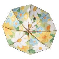美度（MAYDU） M3111 三折钛银花色伞 56cm*8K/98cm（单位：把）庭橘色