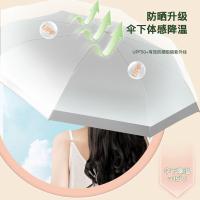 美度（MAYDU） M3111 晴雨伞三折钛银双层防紫外线 56cm*8k（单位：把）庭橘