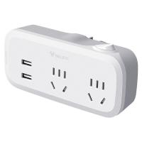 公牛（BULL） GN-934Q 一转二转换器插座 总控2位五孔+2USB  (单位：个 )白色