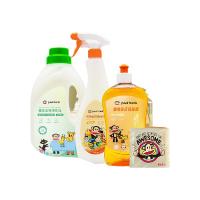 大嘴猴（Paul Frank） 贴心管家四件套 清洁剂 油污剂*1 洗洁精*1 洗衣皂*1洗衣液*1（单位：套）