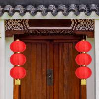 墨斗鱼 0451 灯笼 10寸3连串(单位：串) 大红