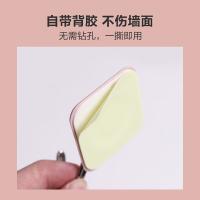 茶花（CHAHUA）993014 免打孔强力胶无痕粘钩 方形 10只/卡 （单位：卡） 颜色随机