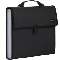 金得利 KF412TL 13格针织纹风琴包 A4(单位：个) 黑色