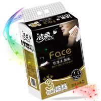 洁柔（C&S） 黑Face可湿水 古龙香水味  抽纸 新旧包装随机 3层150抽*3包 L号 3包/提 （单位:提）