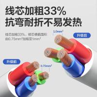 得力（deli） 18251-03 插座 2+2_3米 白色 (单位:个)