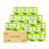 心相印（Mind Act Upon Mind） 云感柔肤 四层立体压花卫生卷纸BT5410 150克*24卷 绿色（单位：箱）