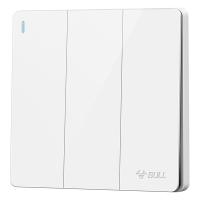 公牛（BULL）G12K311 G12系列86型墙壁开关 三开单控(单位：个)颜色随机