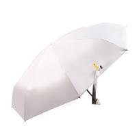 艾逸瑶选 YS-1841 钢骨玻纤五折胶囊伞 54cm*8K伞下直径95cm折叠后长18cm 白色 (单位:把)
