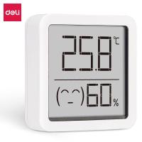 得力（deli） 8845 温湿度计 46*46mm（单位：只）白色