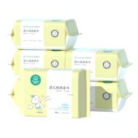 全棉时代 100%纯棉干湿两用 洁面巾 100抽*6包 白色（单位：袋）
