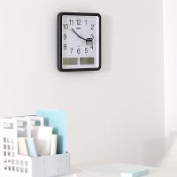 得力（deli） 8823 挂钟 380*360*55mm 黑色（单位：个）