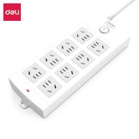 得力（deli） 18212 插排 8组总控 5米（单位：只）白色