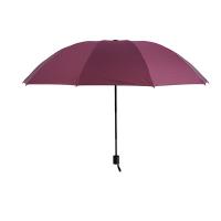 天堂伞 34345E 黑胶三折晴雨伞 64CM*10K （单位：把） 颜色随机