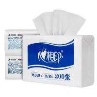 心相印（Mind Act Upon Mind） CS001 擦手纸 单层三折 225mm*215mm 200抽/包  (单位：箱 )
