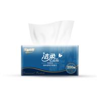 洁柔（C&S） 面巾软抽纸 大规格2层 195*133mm/抽*200抽/包*3包 (单位:提)