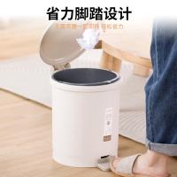 茶花（CHAHUA） 1501 带盖脚踏式垃圾桶 32*33*27cm （单位:个） 棕彩色