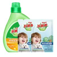 好爸爸（Kispa） 2050型B款 亲肤倍净洗衣液三件套盒装 洗衣液1.05kg+亲肤液500g*2（单位：盒）