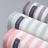 洁丽雅（grace）210026-3 纯棉毛巾抗菌防螨吸水洗脸洗澡加厚毛巾3条装 100g/条 （单位：组）灰+绿+粉