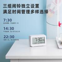 得力（deli） 8839 多功能电子闹钟 92*62*33mm（单位：只）白色